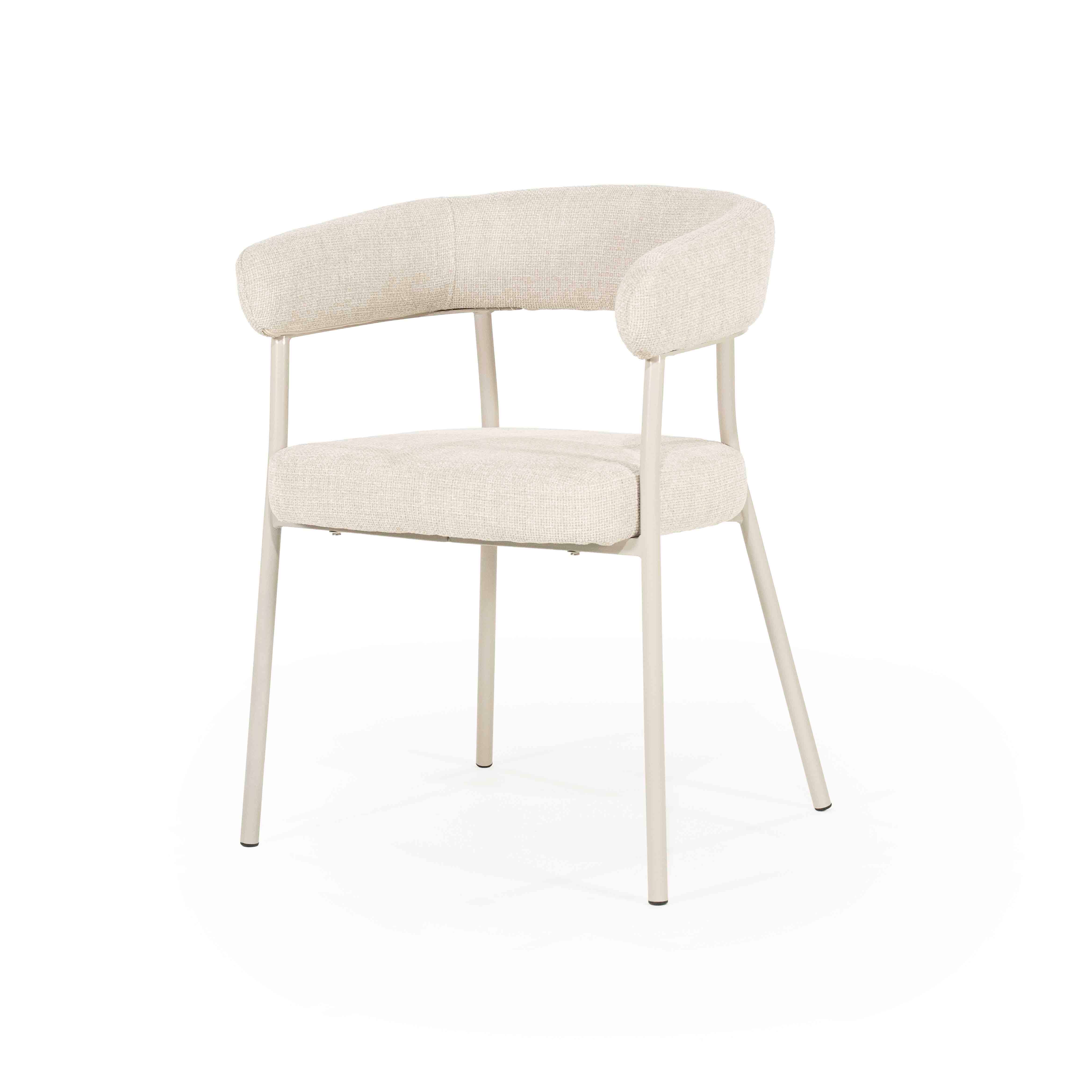 Yovi Spisestol, Beige - sett med 2