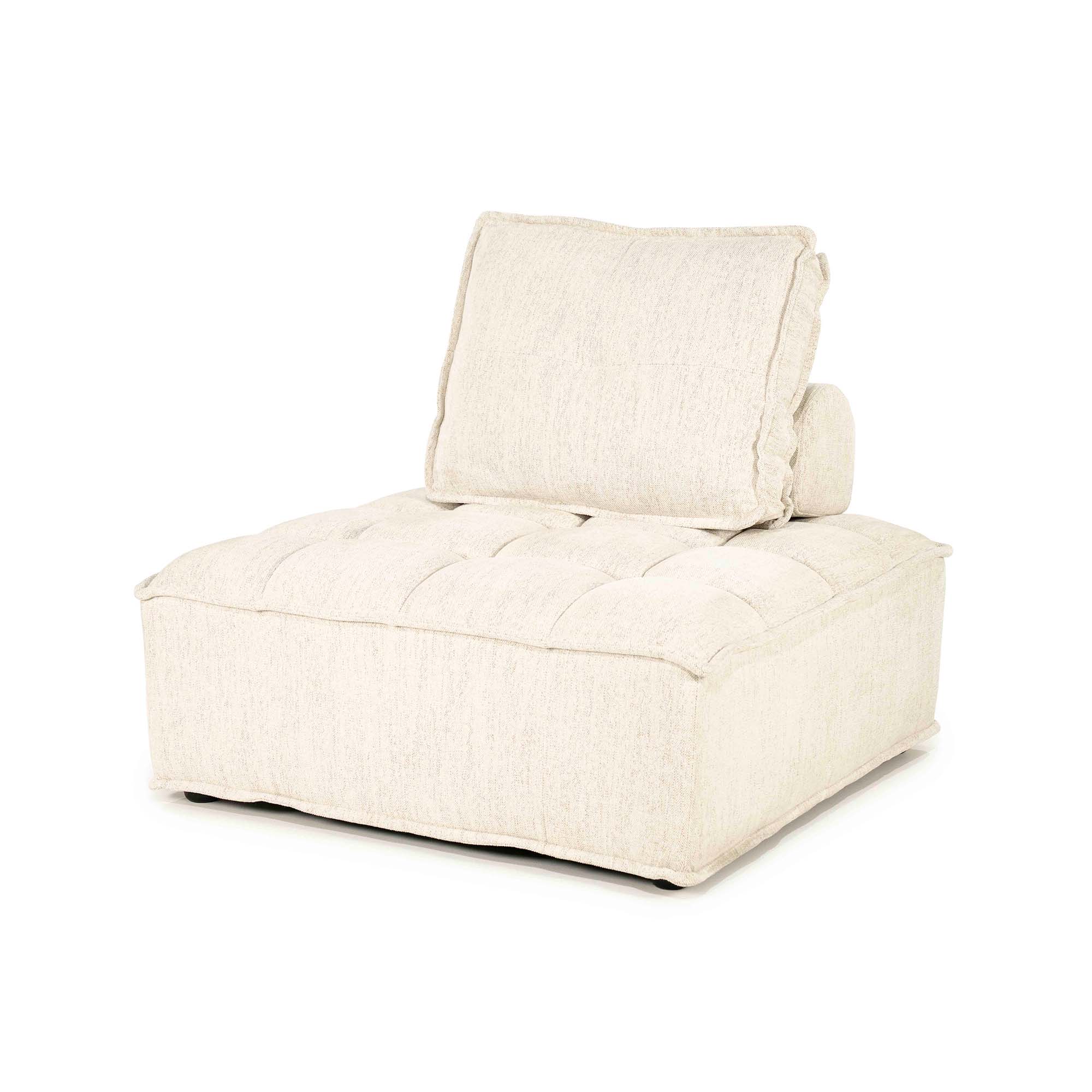 Beige loungestol