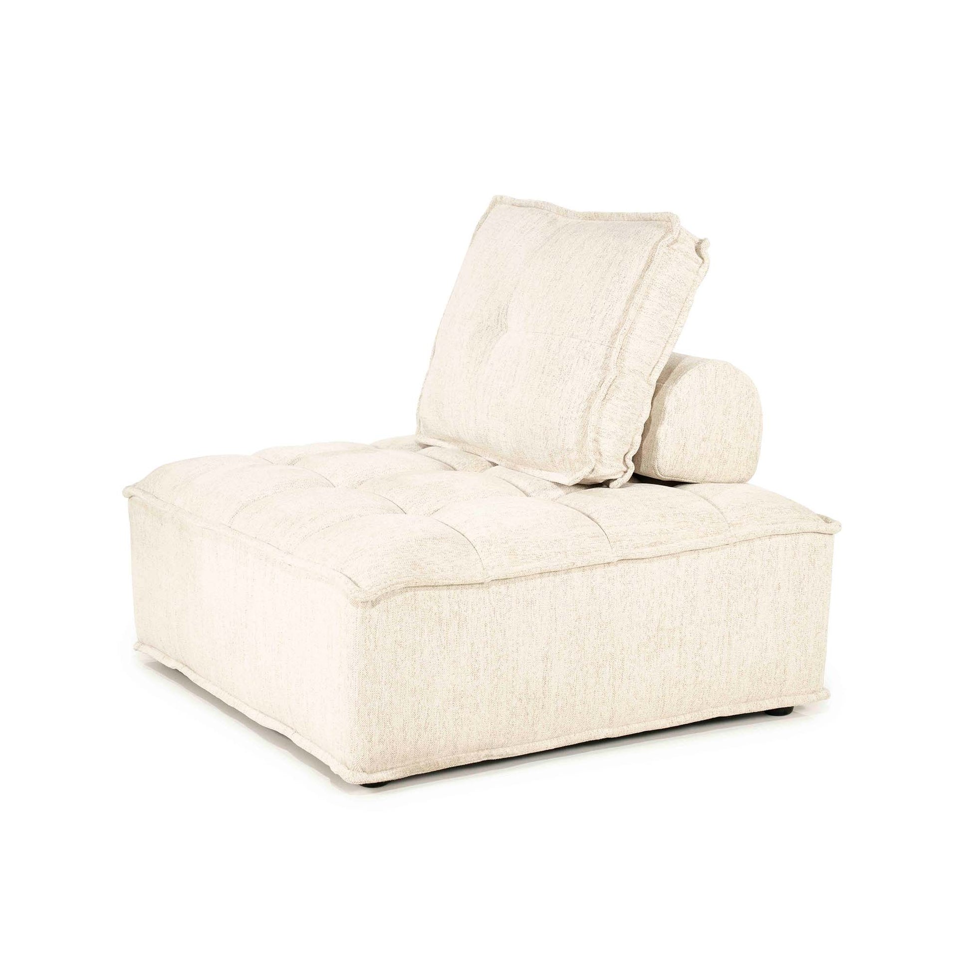 Beige loungestol