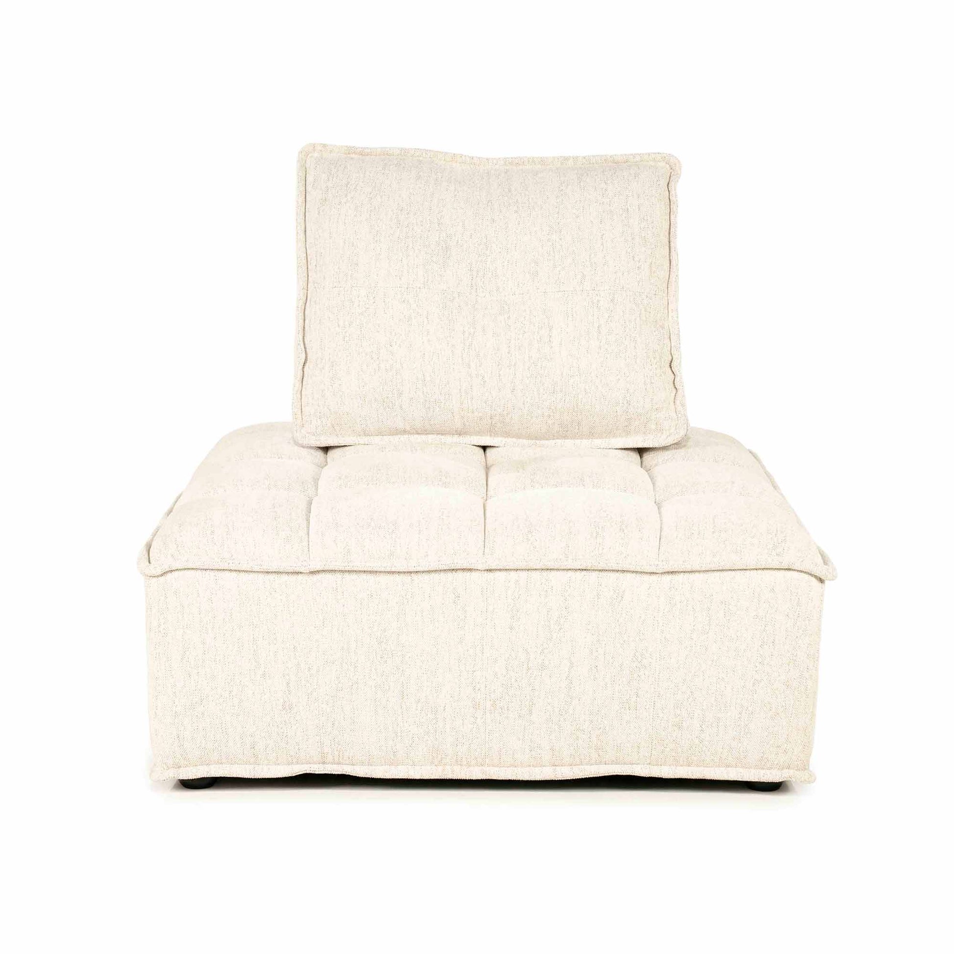 Beige loungestol