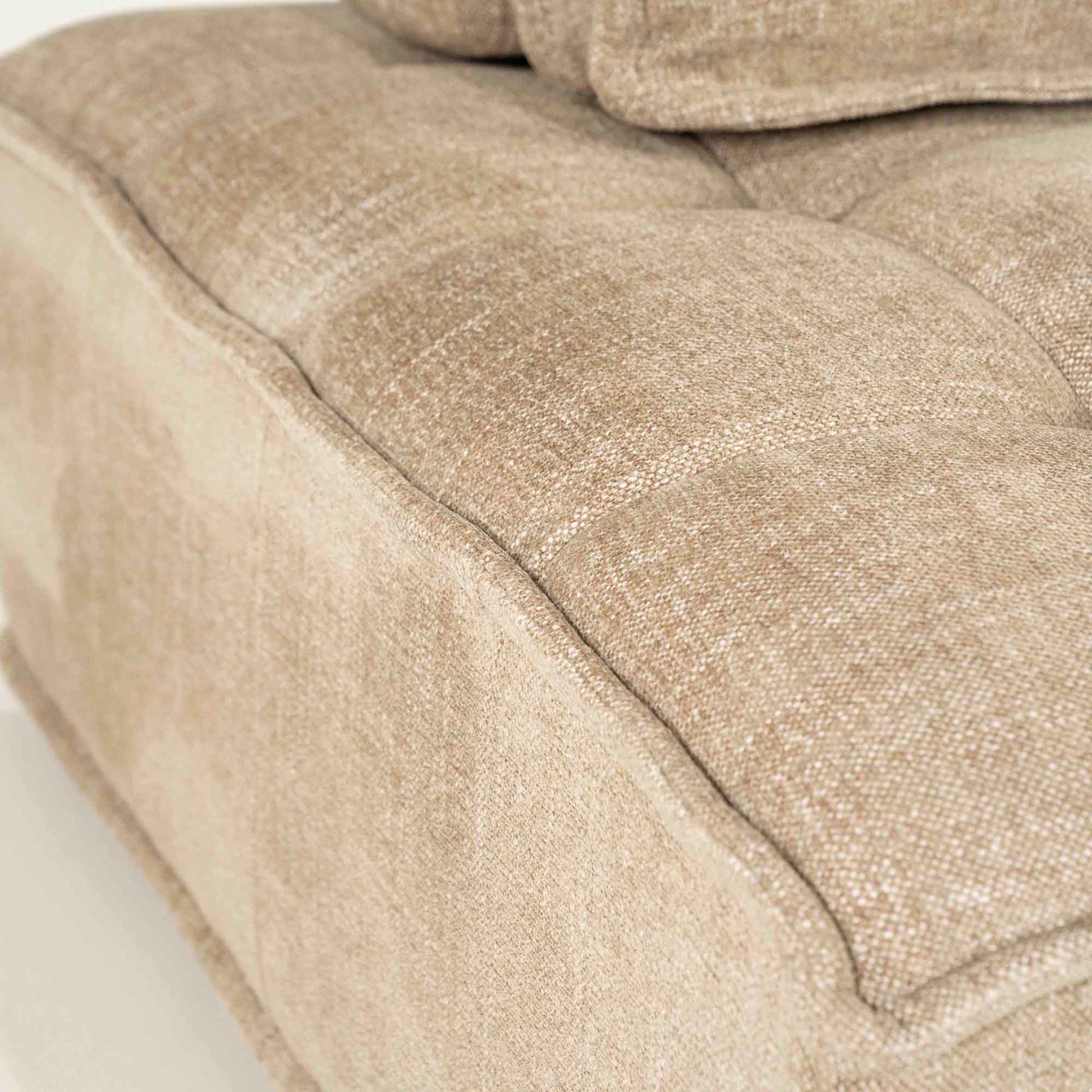 Lys brun lounge-stol