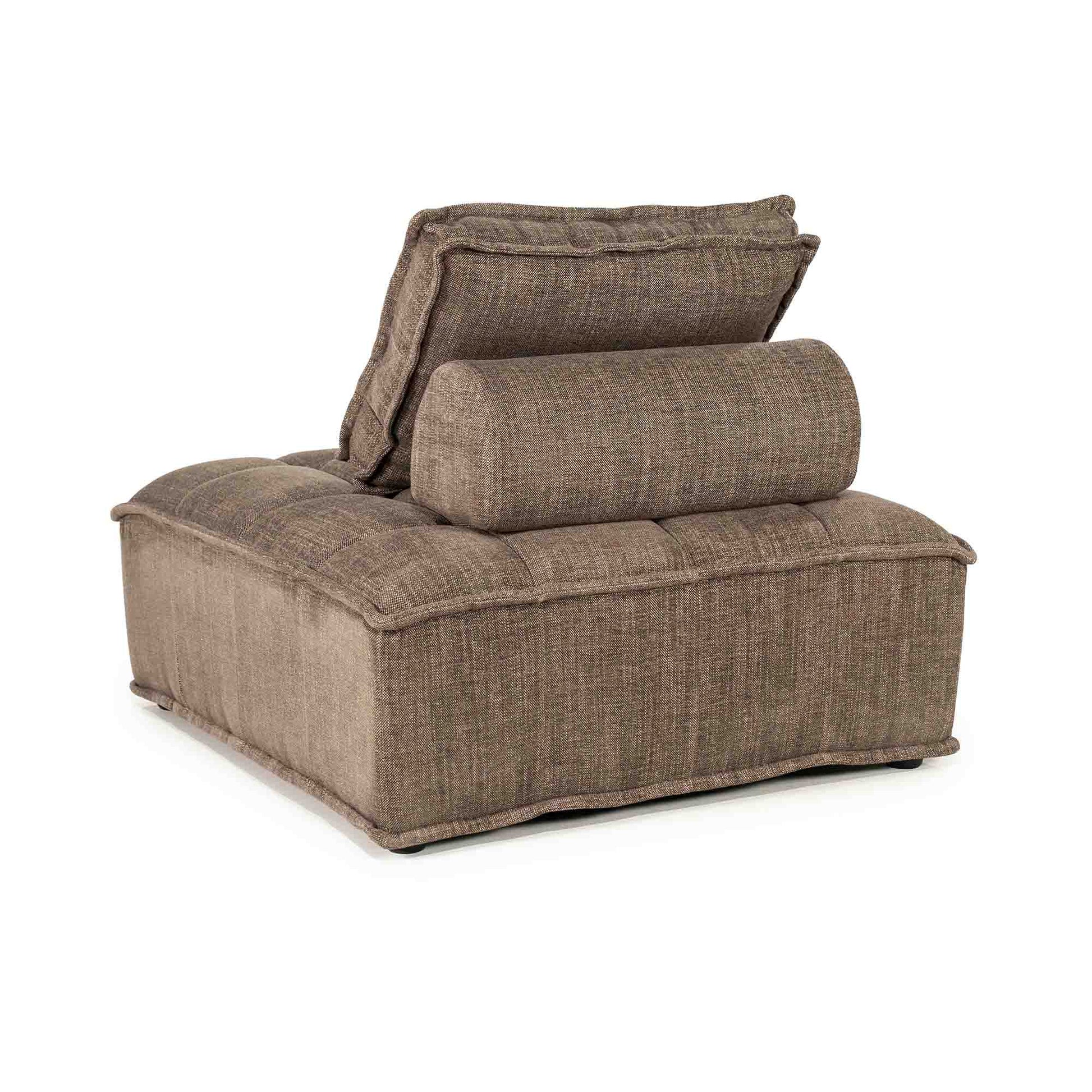 Mørk brun lounge-stol