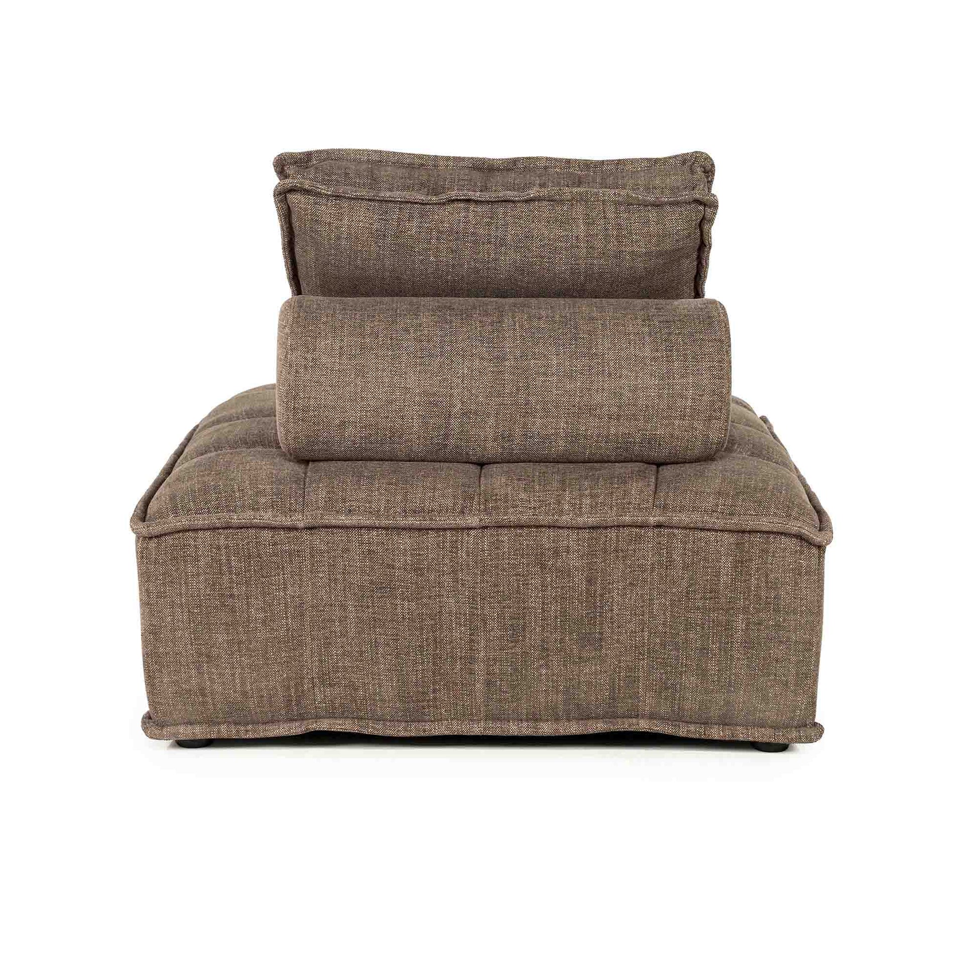 Mørk brun lounge-stol