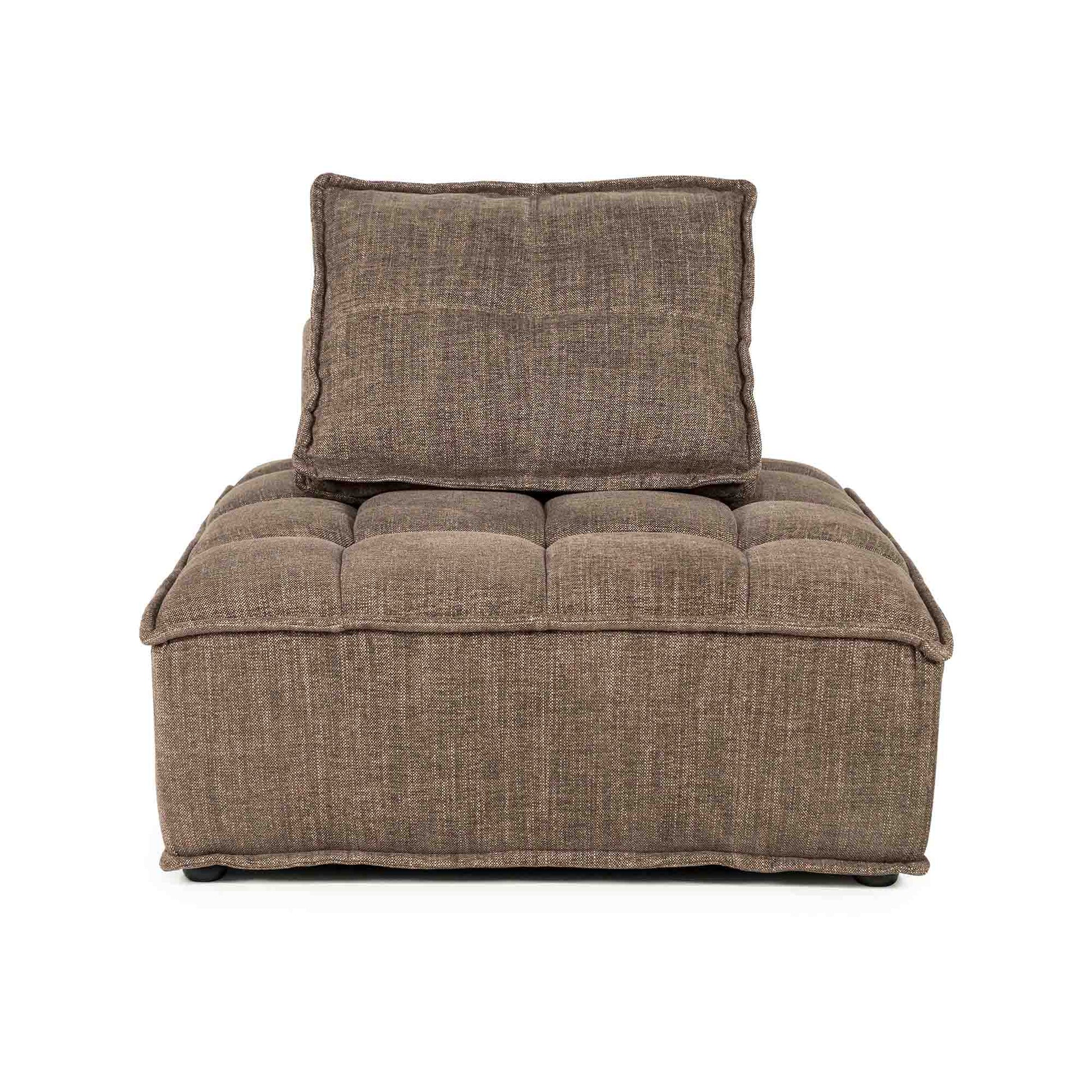 Mørk brun lounge-stol