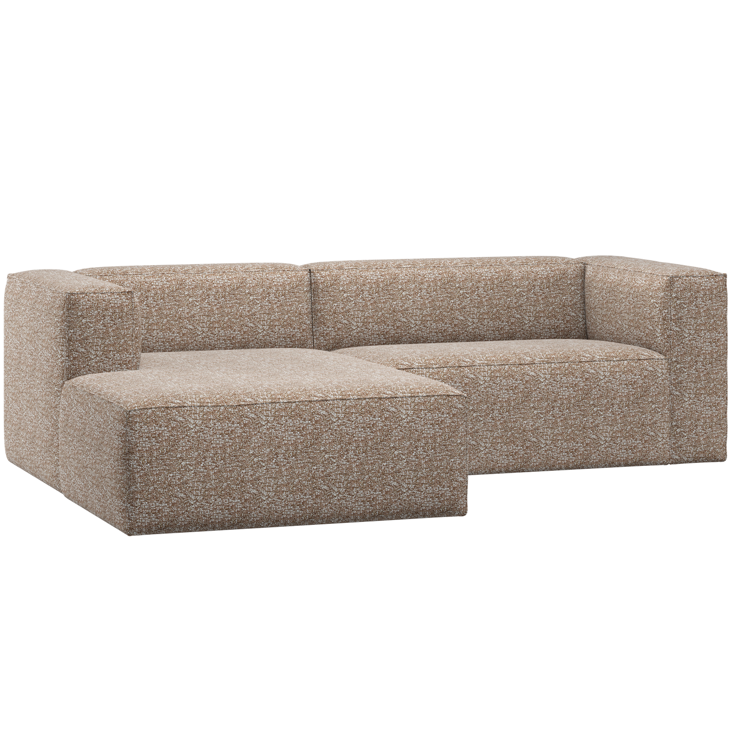 Bean Chaise Longue Sofa, Venstre - Lysebrun Melange