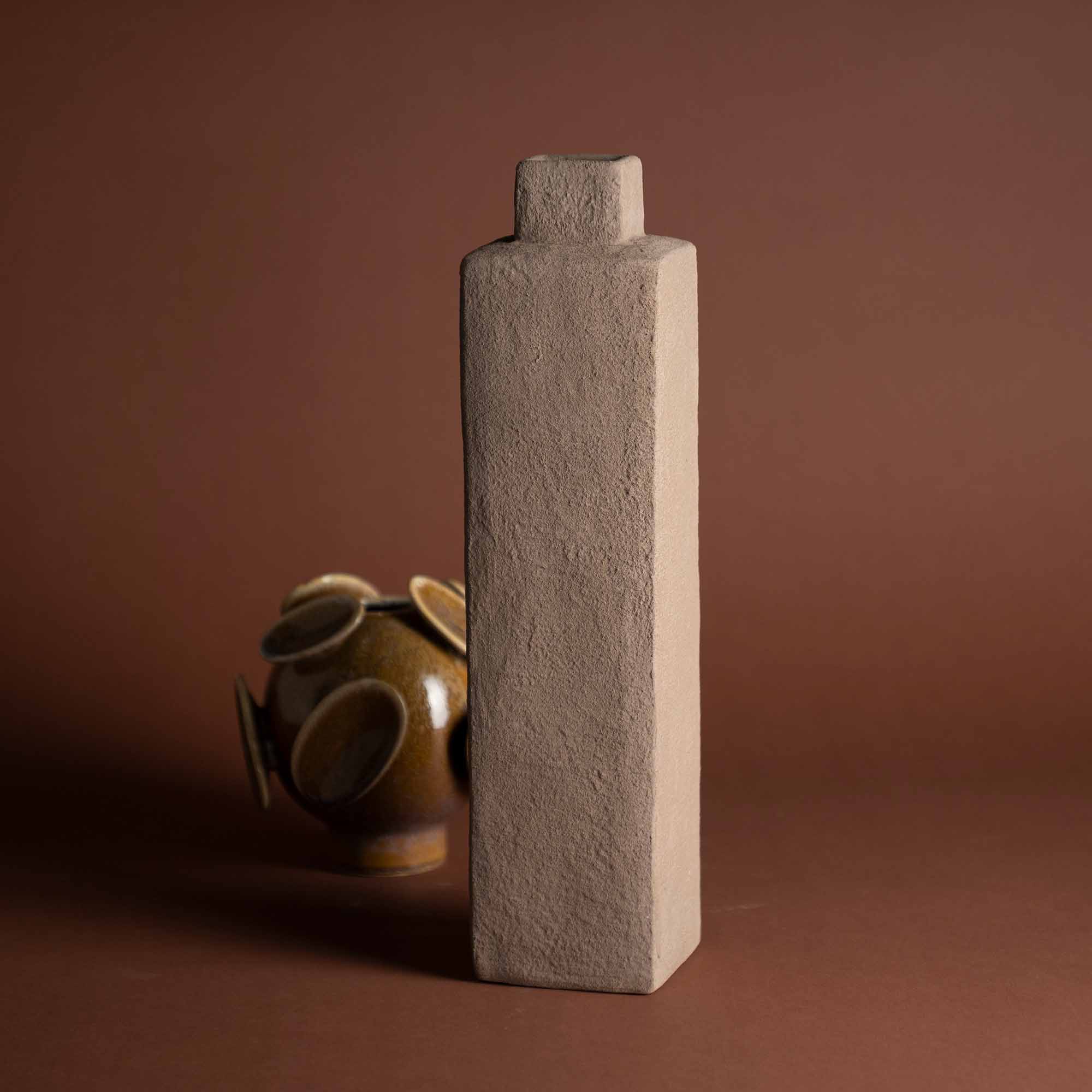 Rabigato Vase Small - Taupe