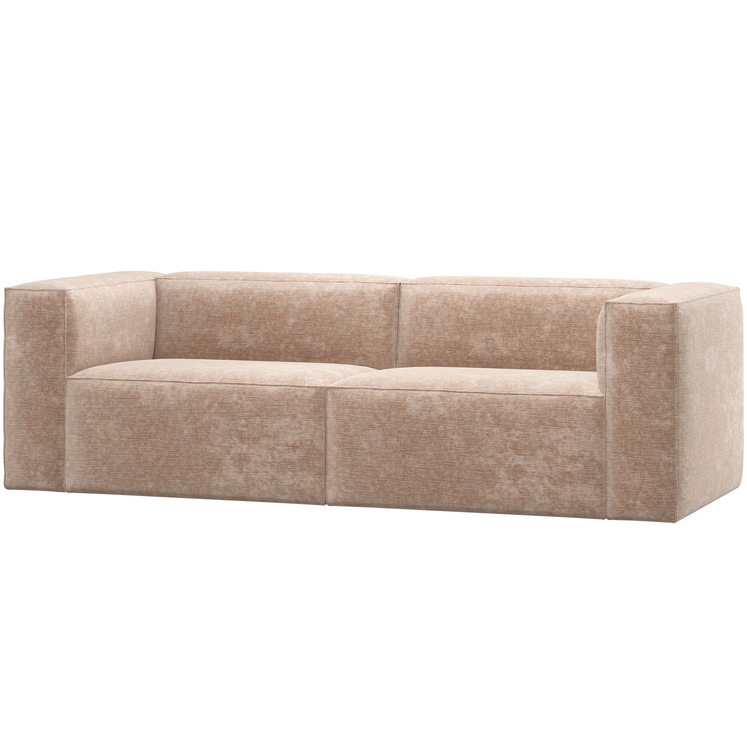 Bean 3,5-Seter Sofa - Chenille Velvet Natural