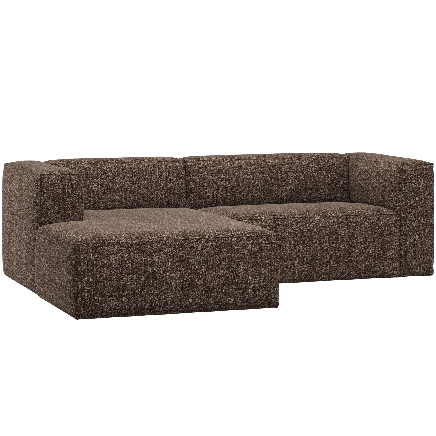 Bean Chaise Longue Sofa, Venstre - Brun Melange
