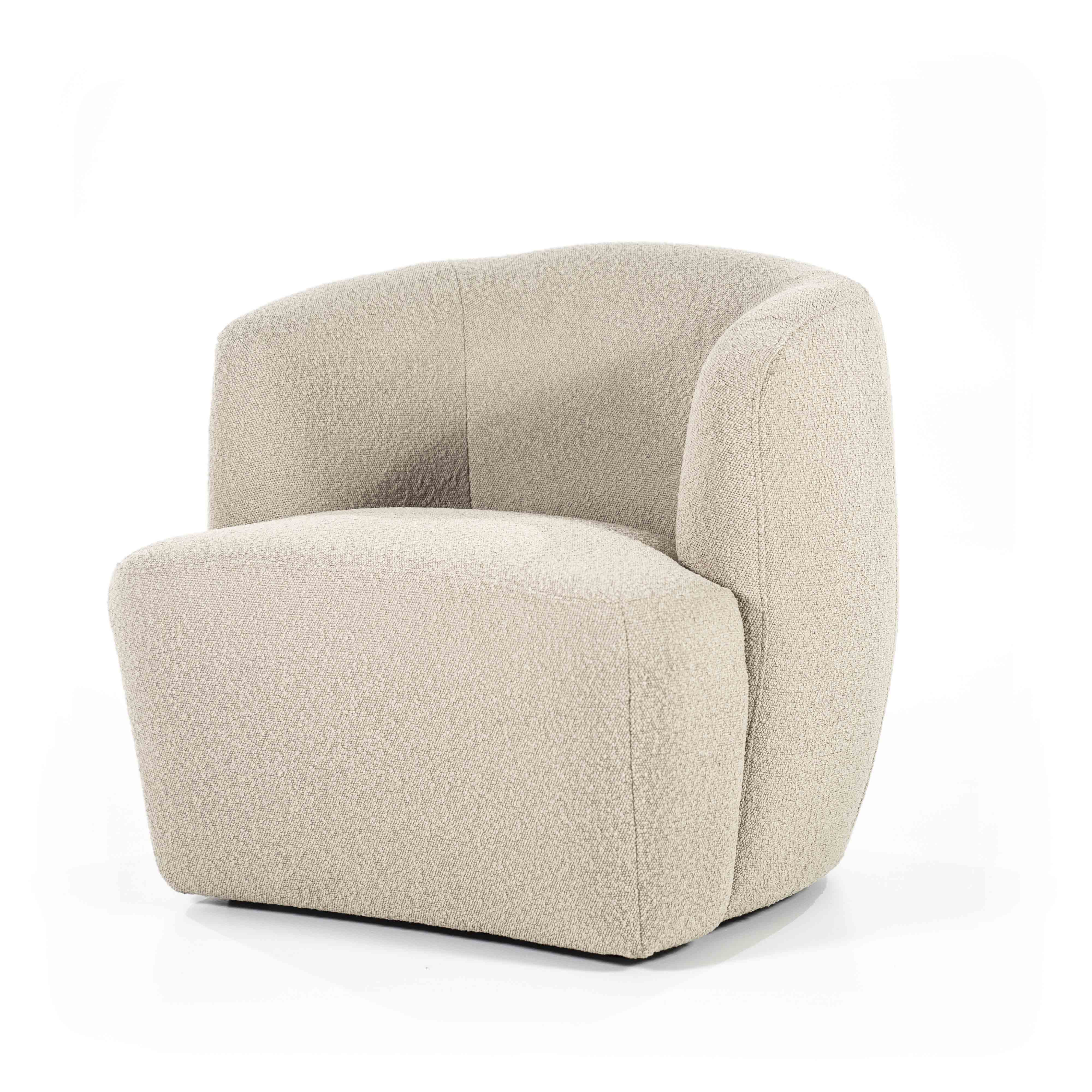 Charlotte Loungestol, Taupe Copenhagen. Lys beige lenestol. Lounge chair.