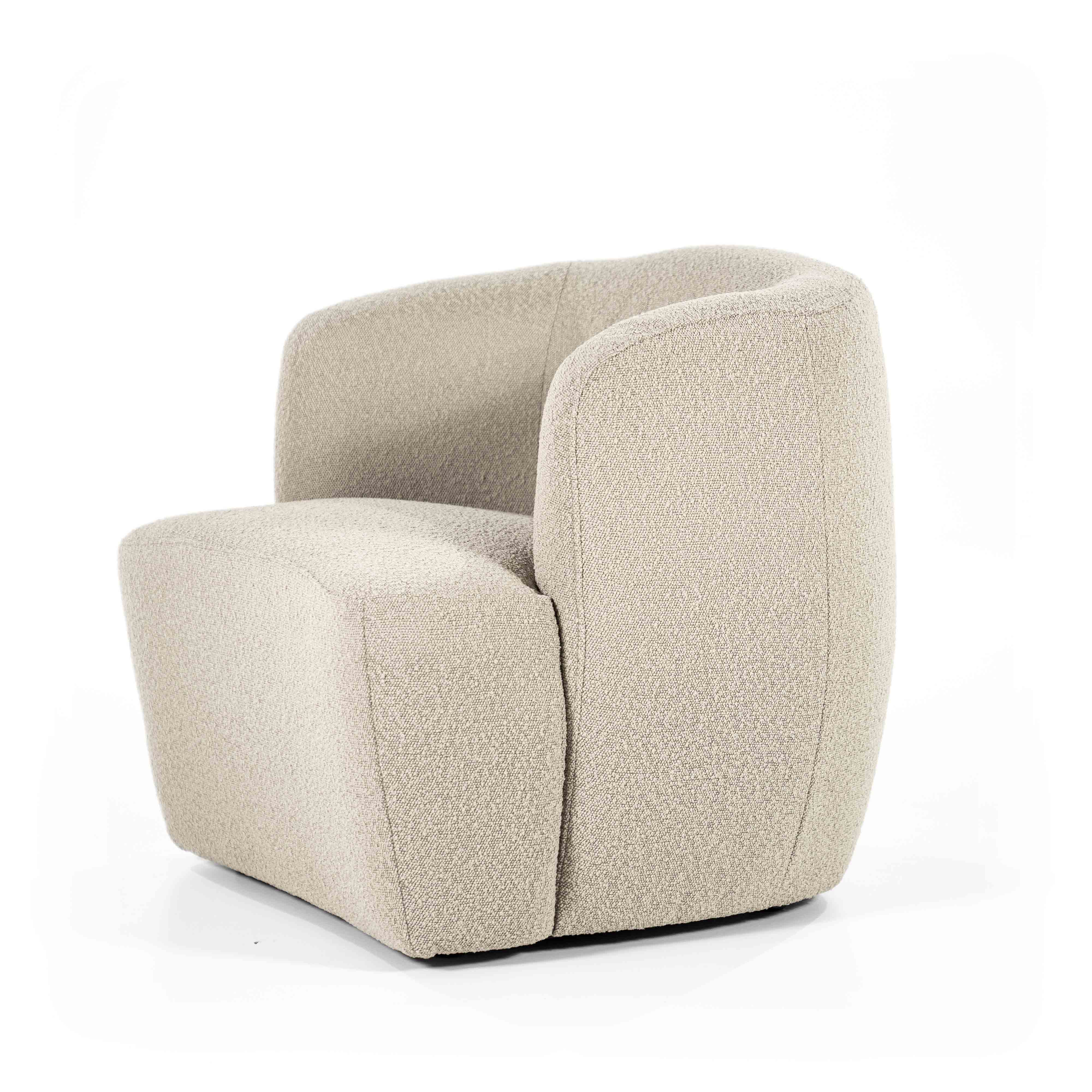 Charlotte Loungestol, Taupe Copenhagen. Lys beige lenestol. Lounge chair.