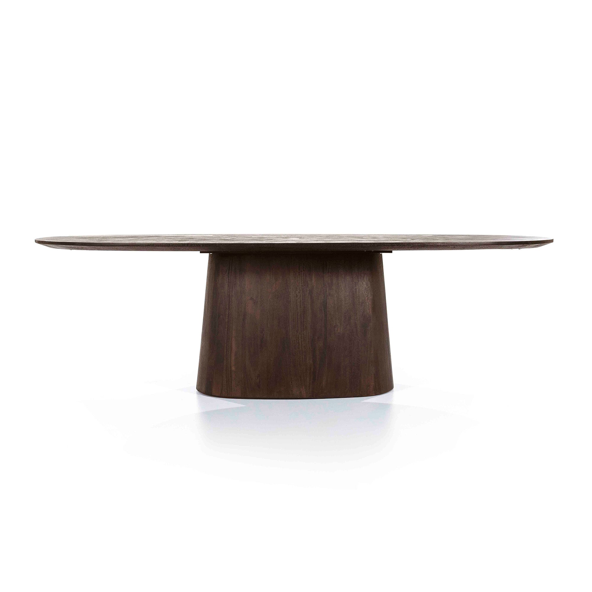 Aron Ovalt Spisebord, Brun - 250 cm