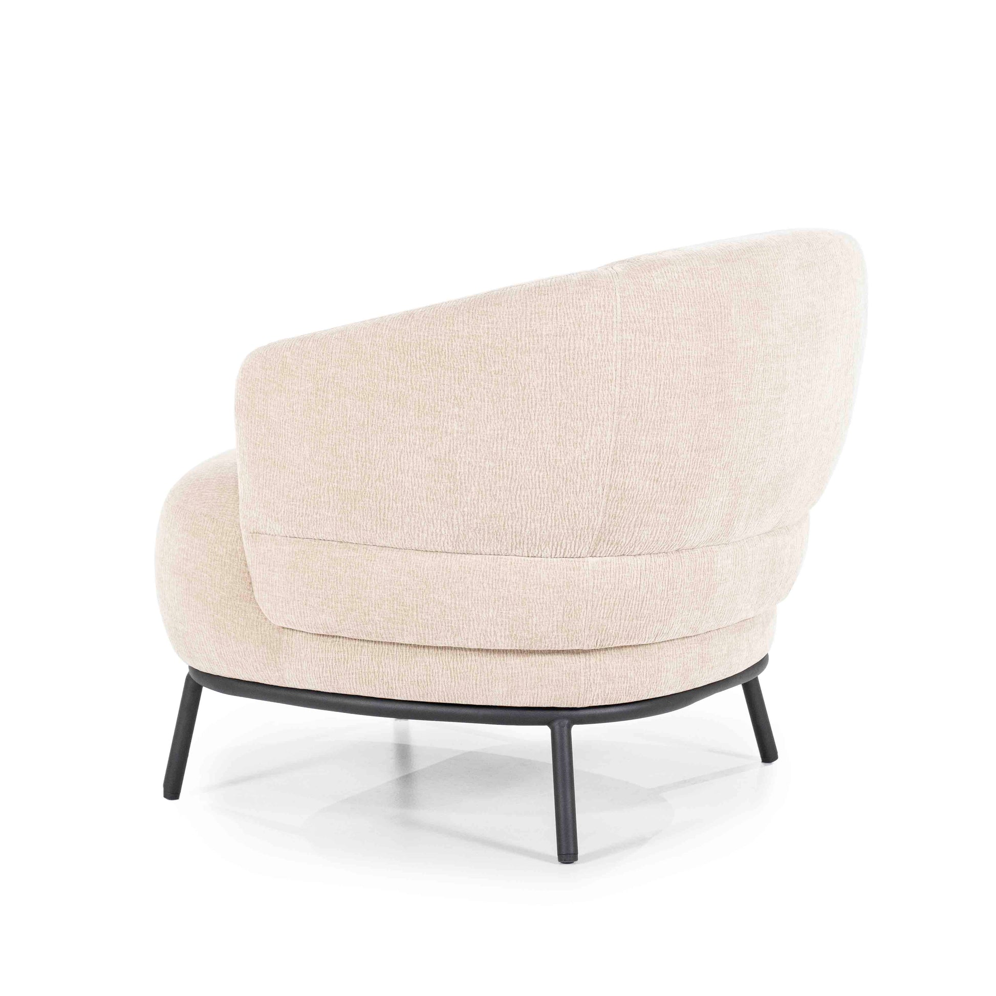 David Lenestol, Taupe. Metallben. Loungestol / Lounge chair.