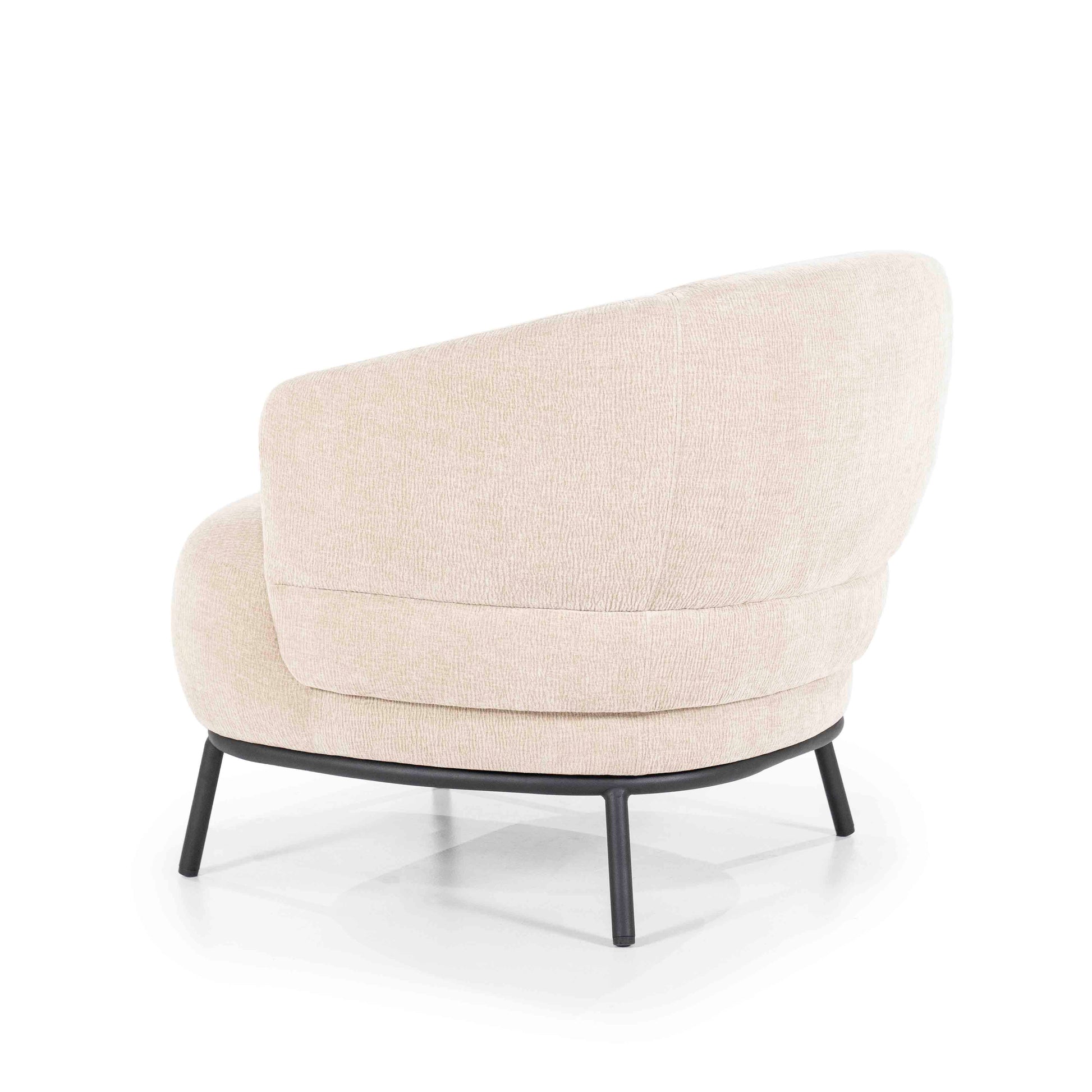 David Lenestol, Taupe. Metallben. Loungestol / Lounge chair.