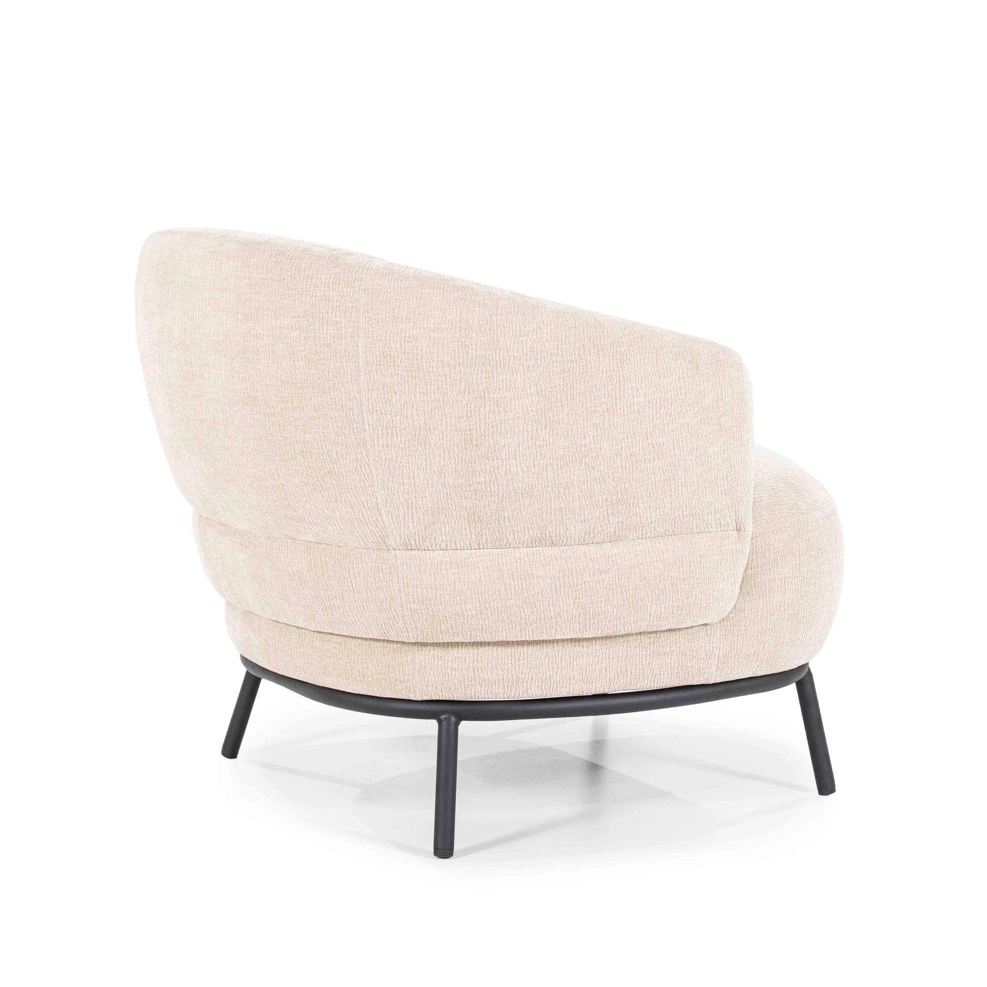 David Lenestol, Taupe. Metallben. Loungestol / Lounge chair.