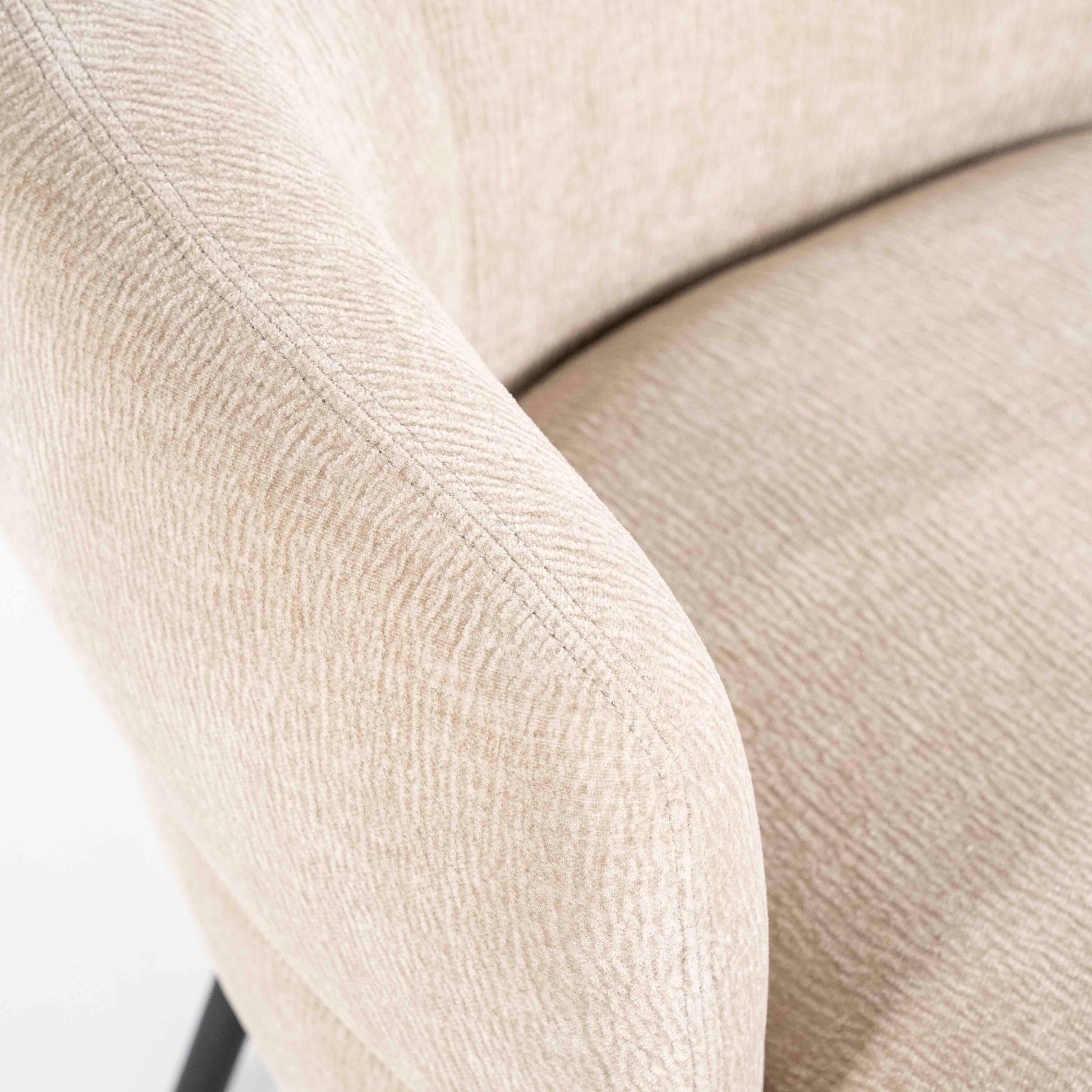 David Lenestol, Taupe. Metallben. Loungestol / Lounge chair.