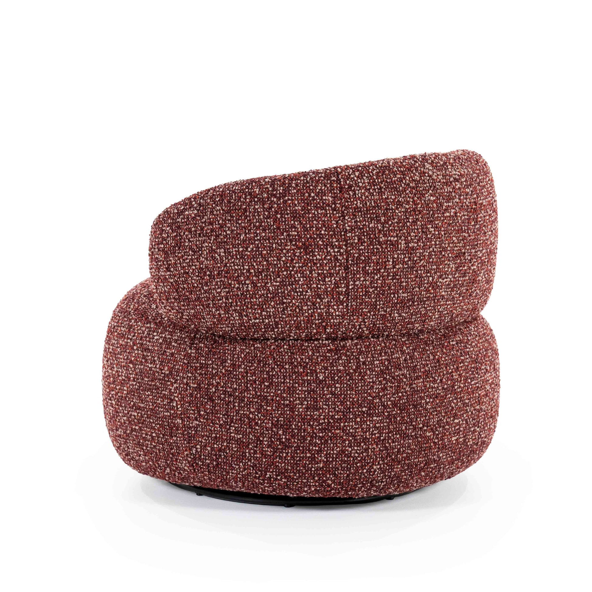 Maeve Loungestol, Red Maywood. Rustrød lenestiol. Lounge chair