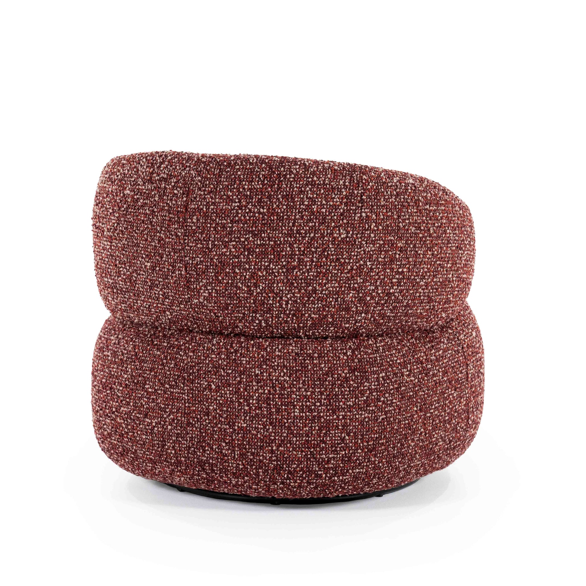 Maeve Loungestol, Red Maywood. Rustrød lenestiol. Lounge chair