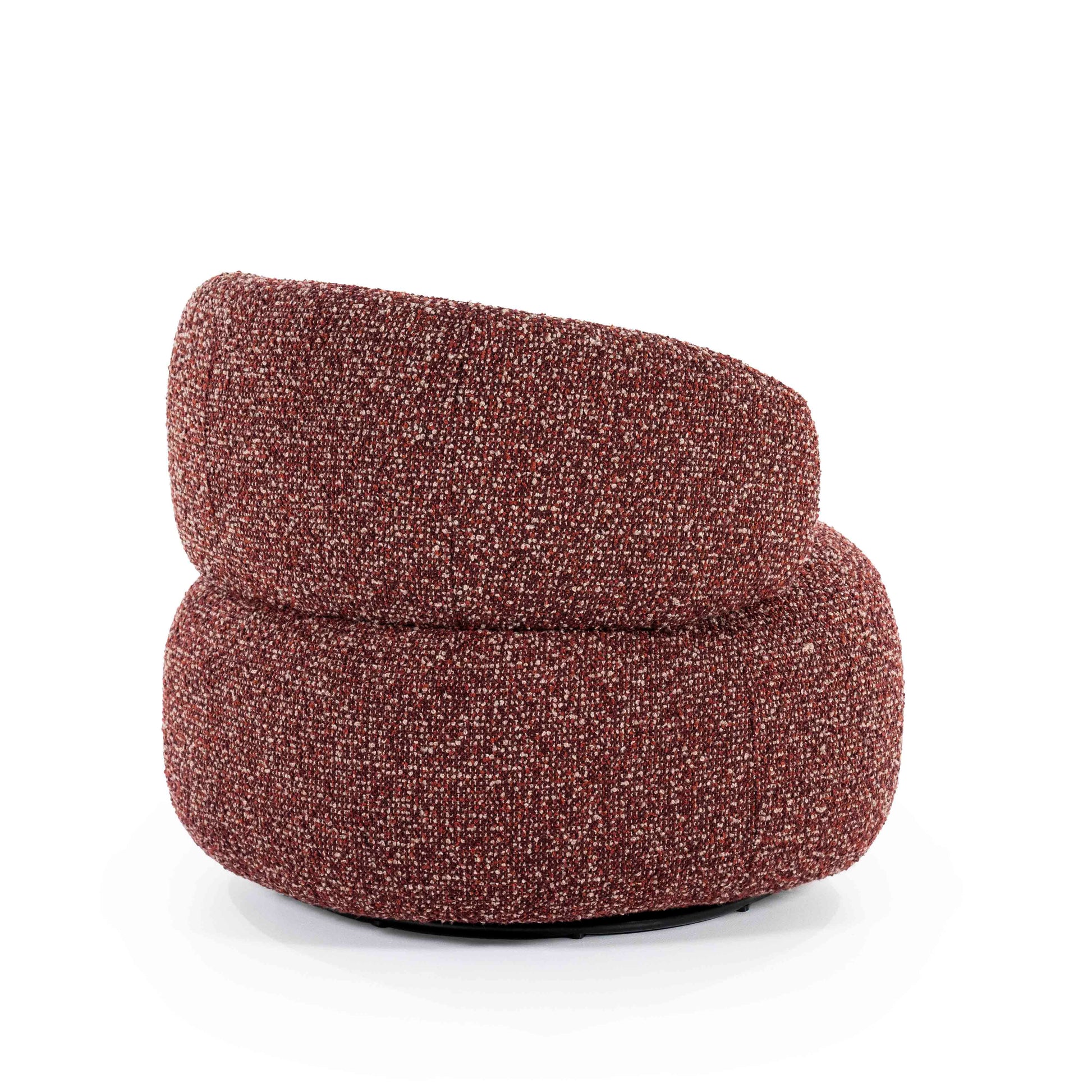 Maeve Loungestol, Red Maywood. Rustrød lenestiol. Lounge chair