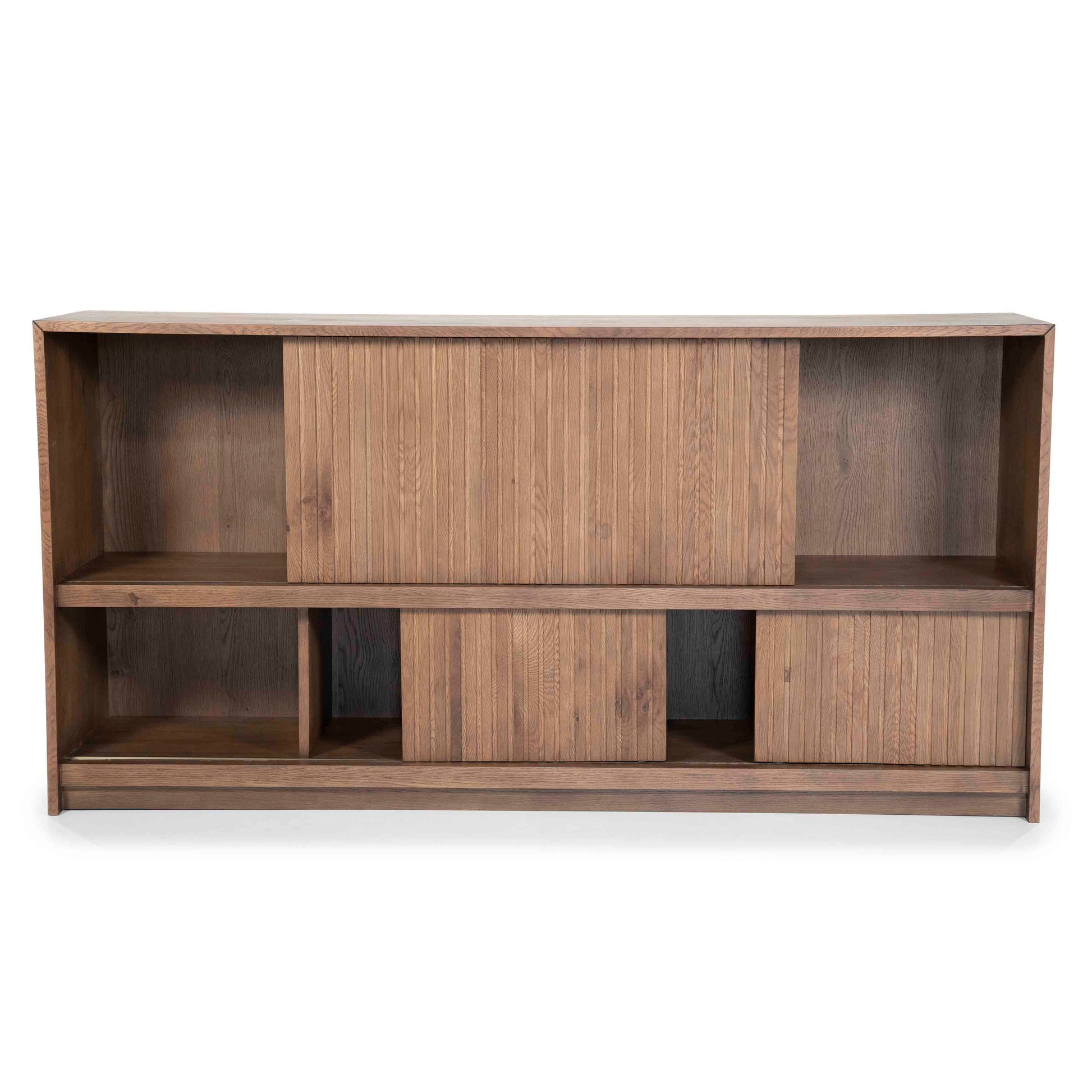 Milo Skjenk med skyvedører. Mørk eik