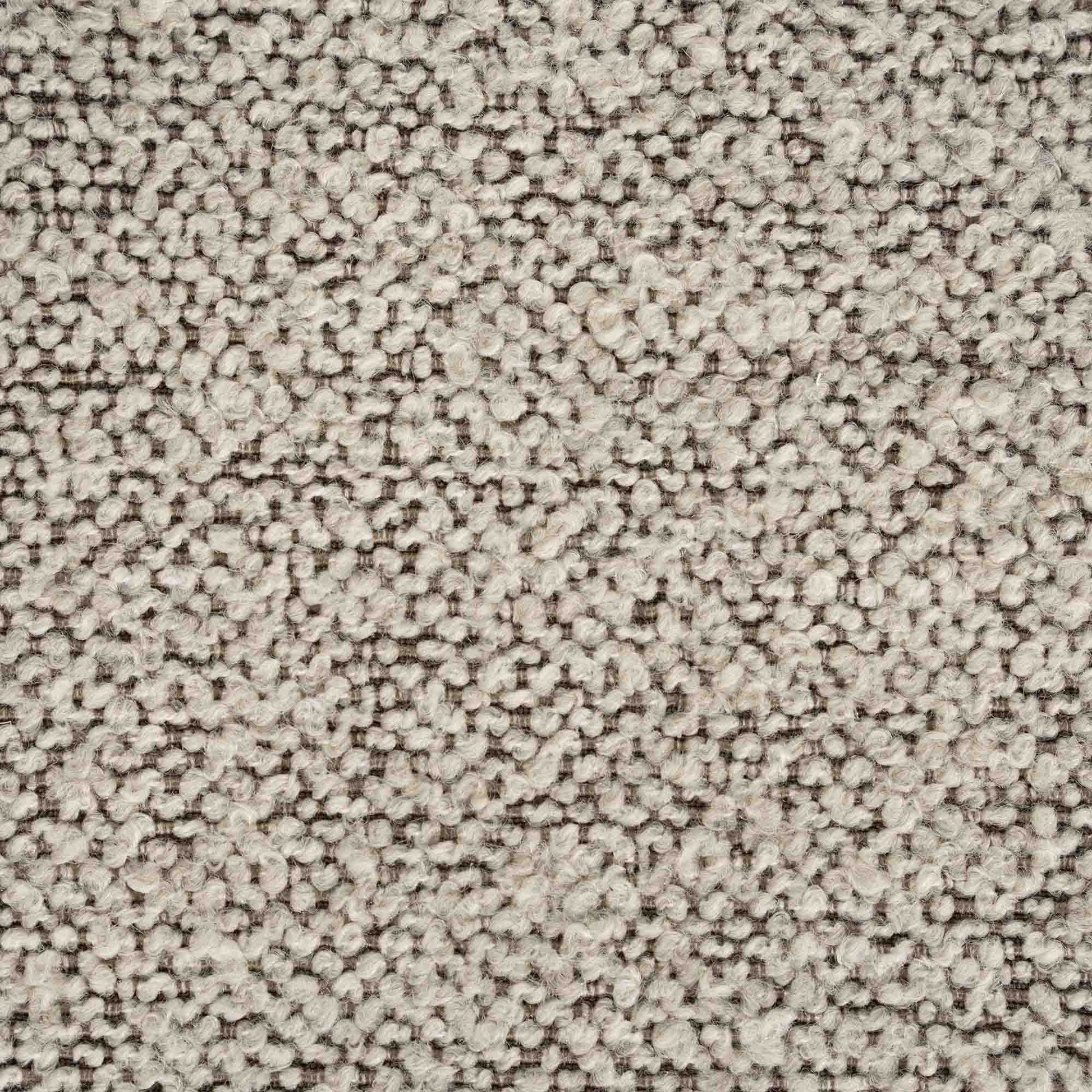 Stoffprøve: Puff med lyst stoff
