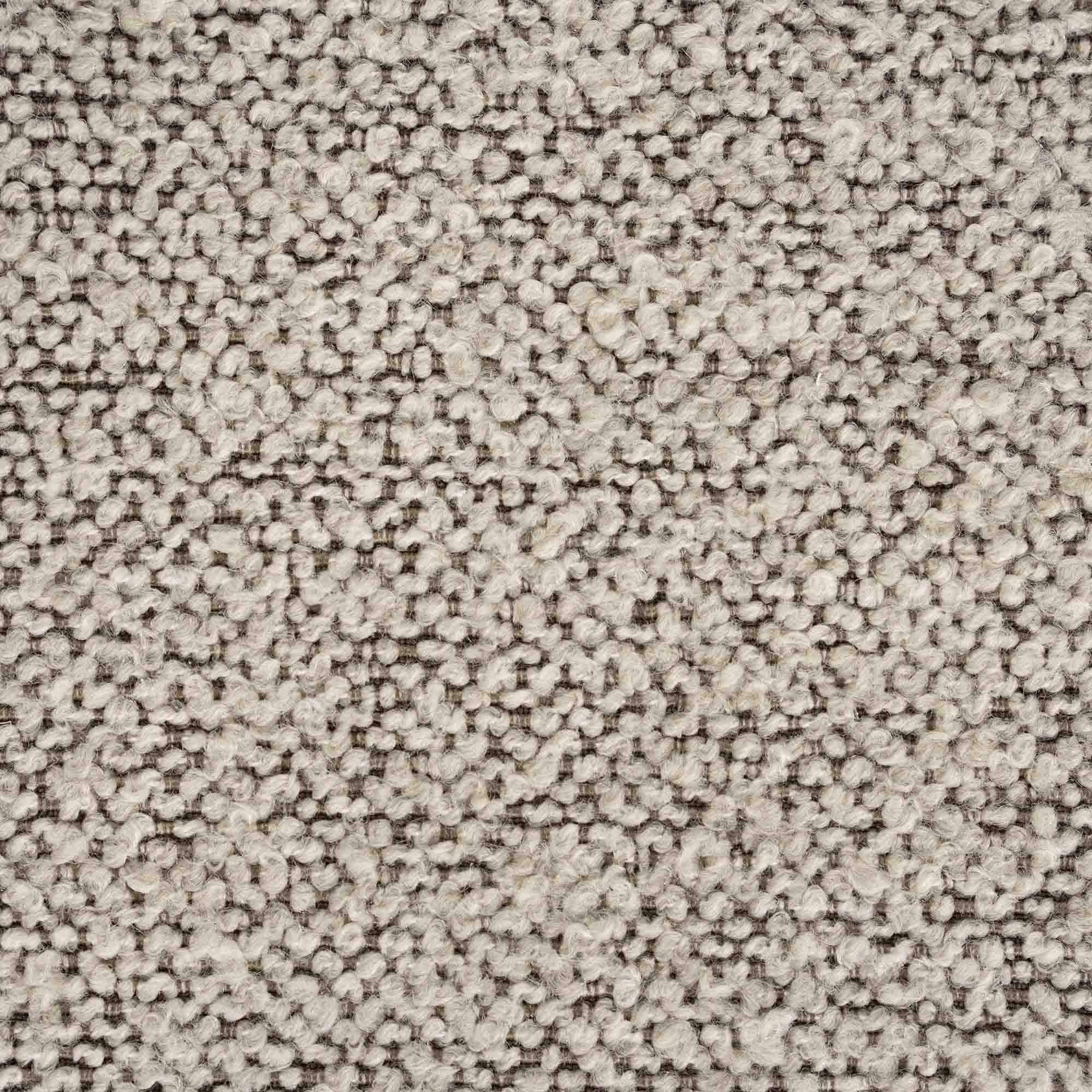 Stoffprøve: Puff med lyst stoff
