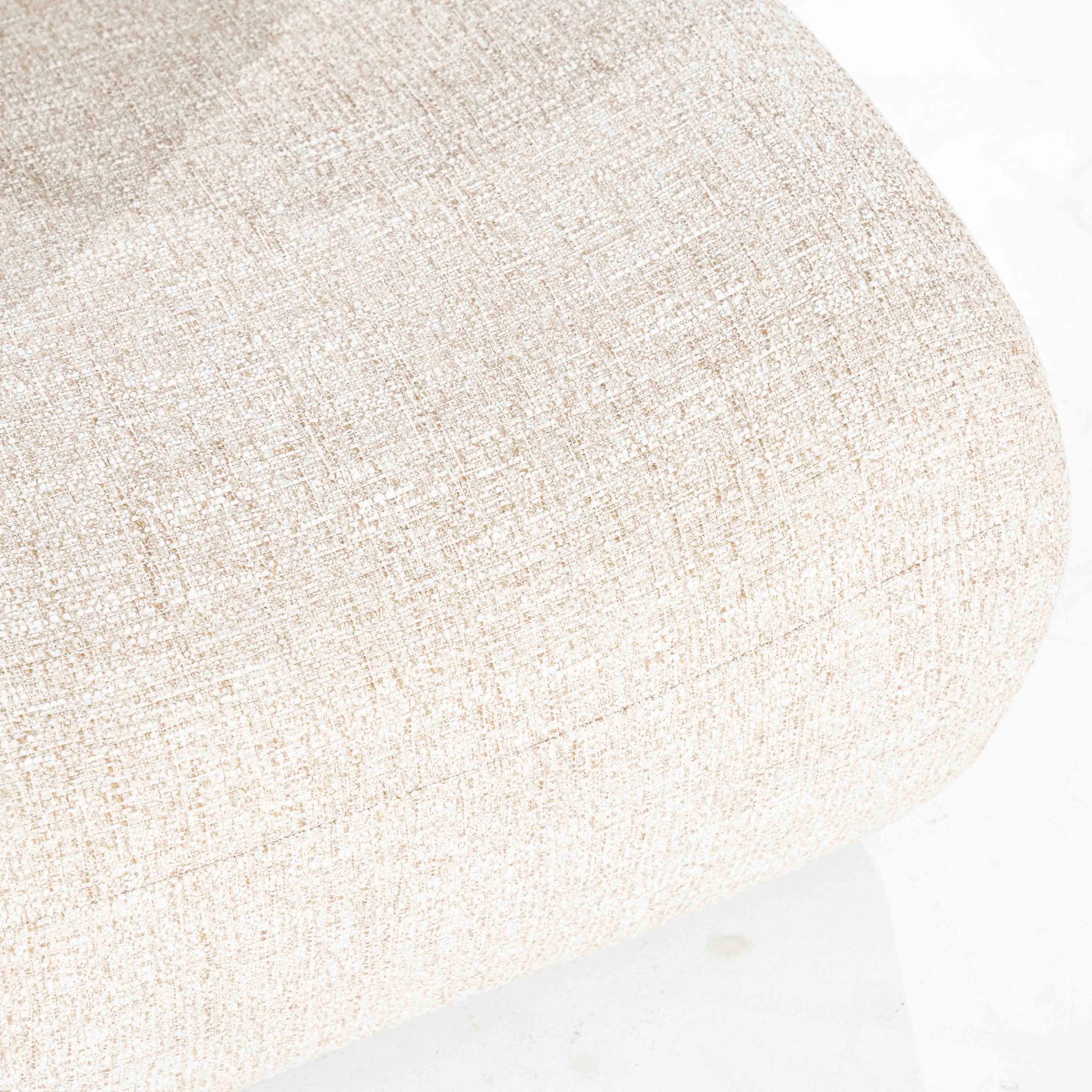 Lounge-stol i beige tekstil