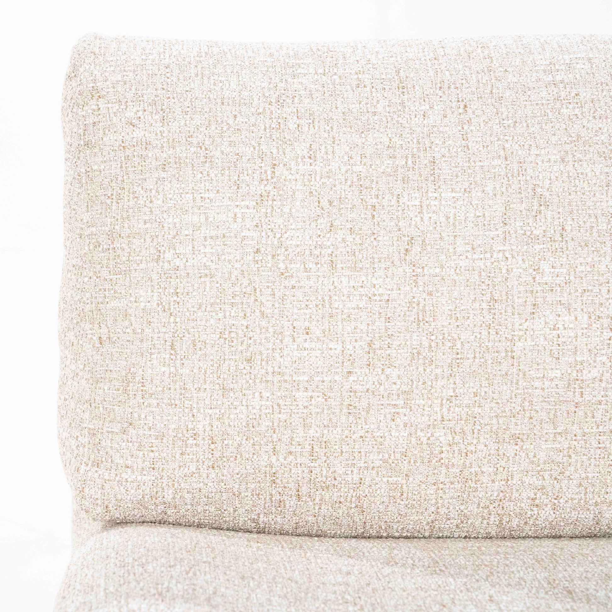 Lounge-stol i beige tekstil