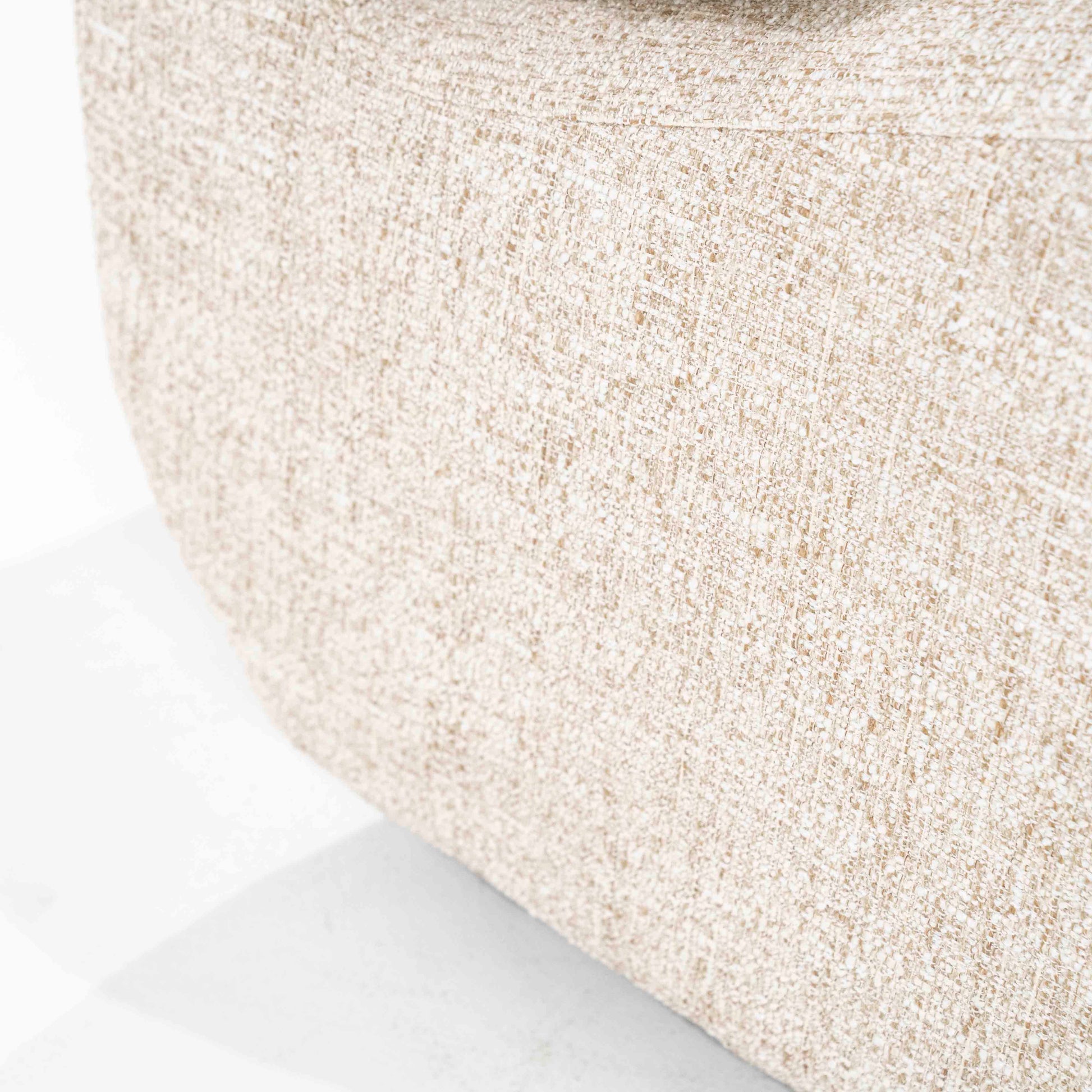 Lounge-stol i beige tekstil