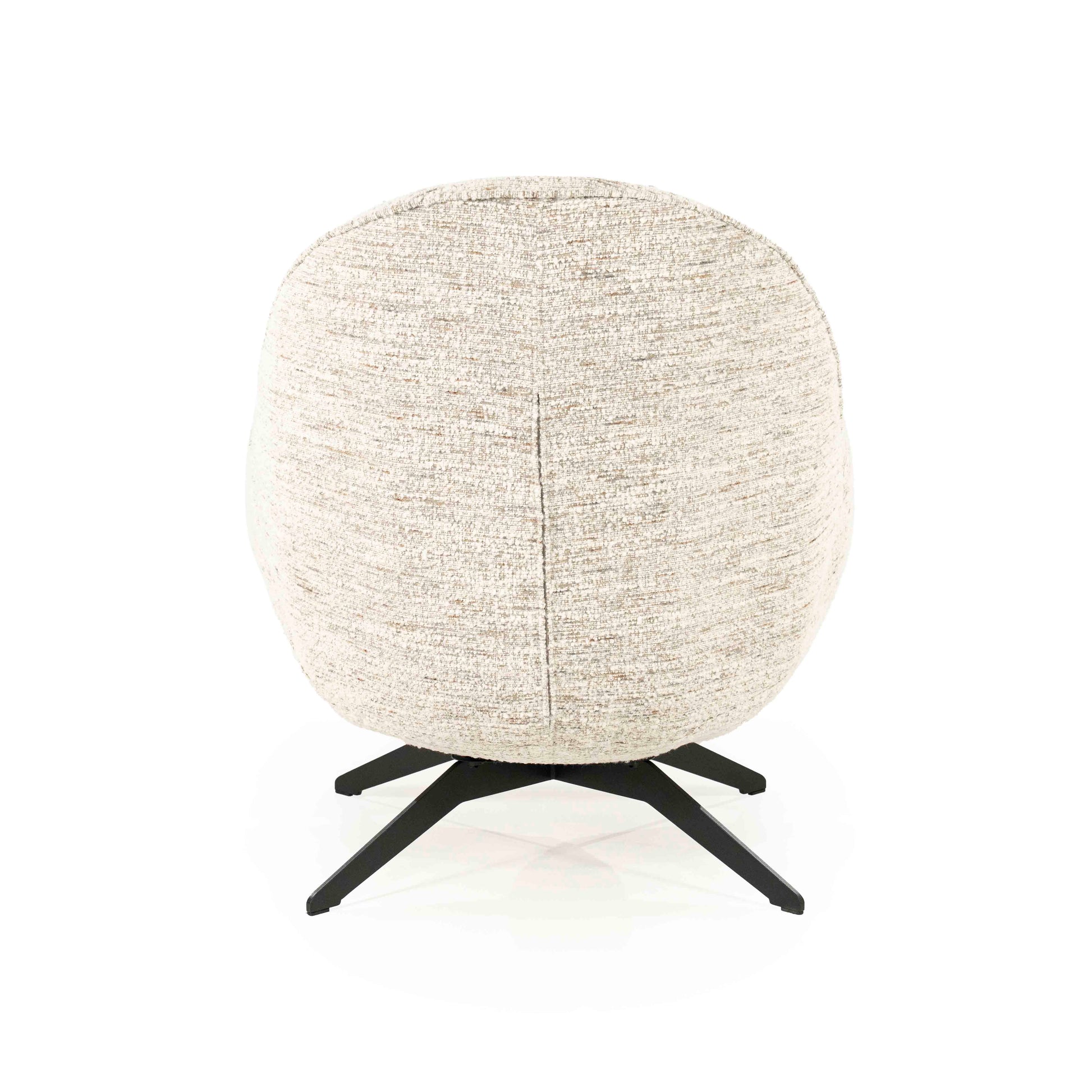 Ryan loungestol med puff i beige tekstil